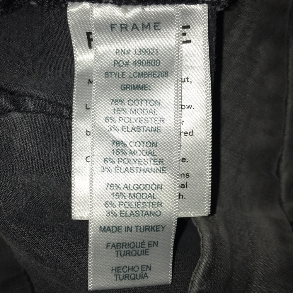 Frame Denim Le Crop Mini Boot Jeans Grimmel Gray - Picture 7 of 8